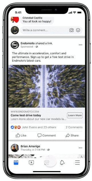 Autohersteller wie EndoMoto setzen Lead Ads ein