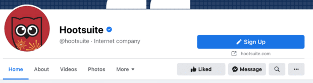 Facebook动作按钮